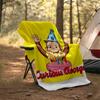 1pc Curious George3 Theme Blanket - Digital Print, Polyester, Cozy for All Seasons, Perfect for Outdoor, and Travel