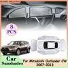 Для Mitsubishi Outlander CW ZG ZH 2007~2013 солнцезащитные козырьки для автомобиля, полное покрытие, козырек на переднее стекло, задняя боковая крышка ветрового стекла, аксессуары