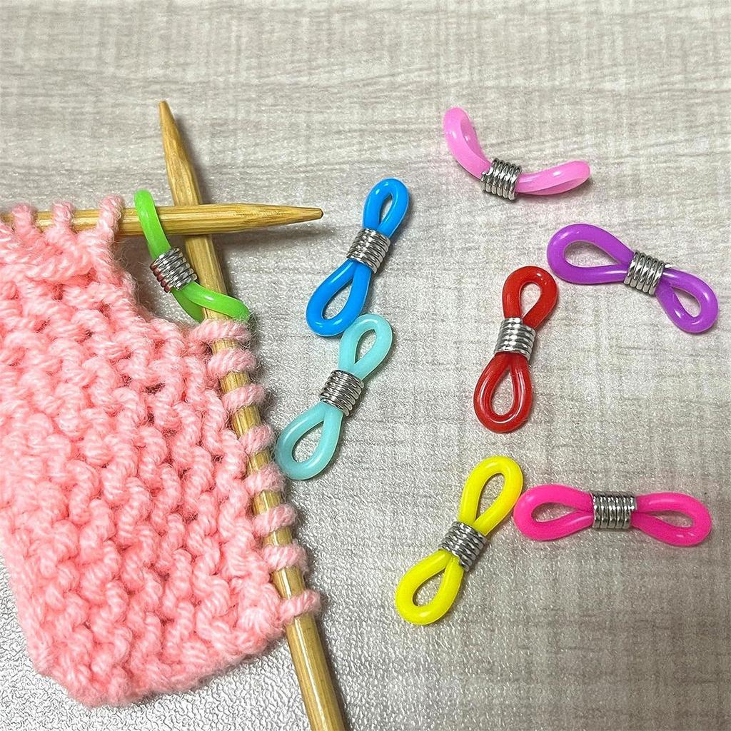 8/16 PCS Knitting Needle Stoppers Knitting Needle Hugger Stitching Stopper Project Keeper Knitting Crochet Supplies