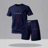 Men's Quick-Dry Mesh Sportswear Set: Short-Sleeve Tee & Shorts