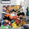 Фланелевое одеяло с принтом персонажей Dragon Ball, Высококачественное, Удобное для всех сезонов, Декор для дома, Тепло и уют, Идеально для рождественских подарков