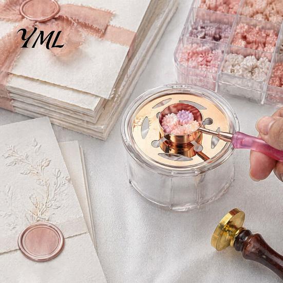 Wax Seal Melting Furnace 1 Set Warmer Kit, Sealing Furnace, Stamp Heater Spoon, Stove, Tool for Envelope Beads