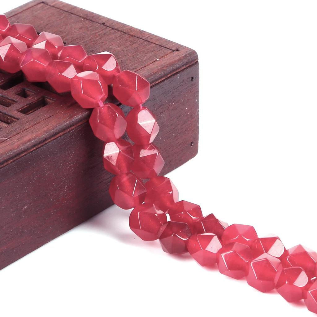 Граненый натуральный камень, острые 8 мм, свободные бусины, ожерелье, браслет, аксессуар для изготовления ювелирных изделий