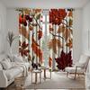 2 шт. HD вышивка в китайском стиле Декоративная штора с кленовым листом Красная завязка штора с цифровой печатью Декор в стиле домашнего декорати
