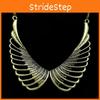 Angel Retro Fashionable Wing Pendant Women Metal Necklace For Travel And Gift