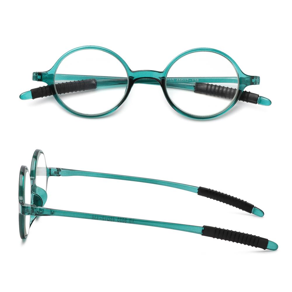 Men Round Frame Vision Care Reading Glasses Far Sight Eyewear Ultralight Presbyopic Eyeglasses