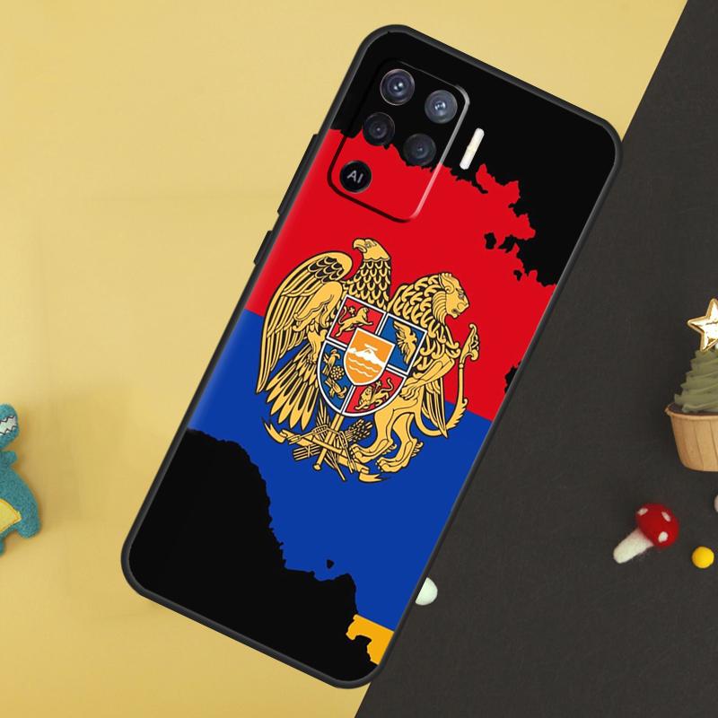 Armenia Armenians Flag For OPPO A9 A5 A53 2020 A52 A72 A96 A76 A16 A54 A74 A94 A58 A78 A98 A15 A79 A17 A57 A77 Case