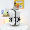 Pet White Lambskin Coat Puppy Cat Bow Vest Autumn and Winter New Lambskin Vest Puppy Clothes Designer Dog Clothes