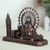Metal London Eye Big Ben Tower Bridge Vintage Miniatures Statue Sculpture  Paris Tourist Souvenirs