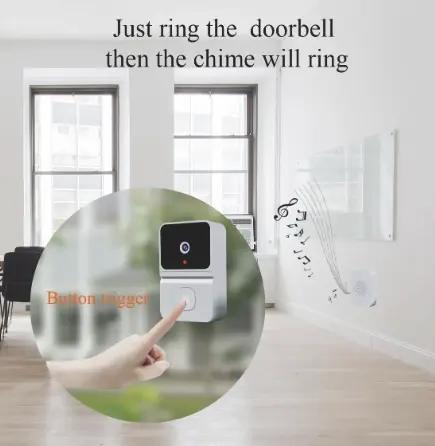 T23 Tuya Video Intercom WIFI Doorbell Infrared Night Vision Outdoor Home Security Alarm Camera 480P Monitor Wireless Button