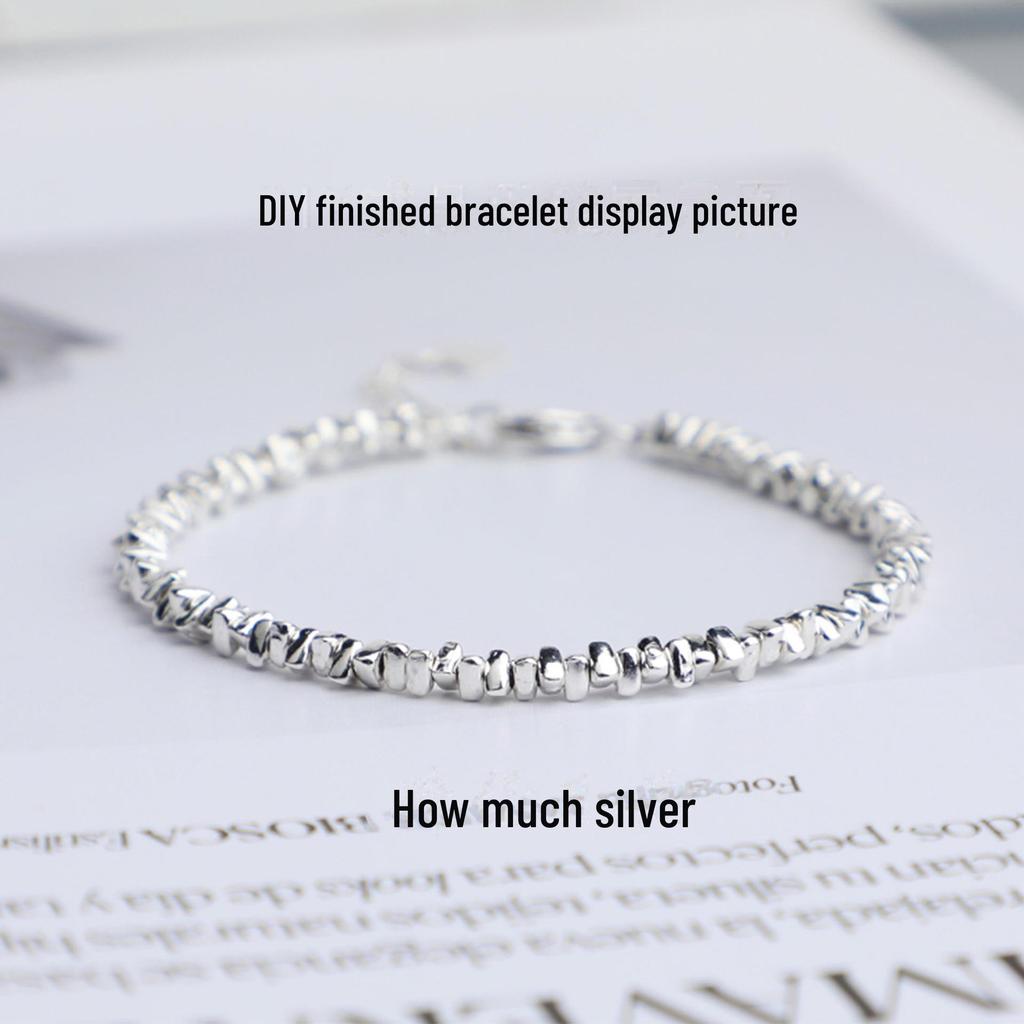 S925 Sterling Silver Triangle Spacer Beads for DIY Handmade Jewelry