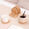 Bamboo Coasters Anti-Slip Heat Resistant Cup Mat Eco-Friendly Tea Coffee Pad Placemats for Home Kitchen Restaurant Bar Office