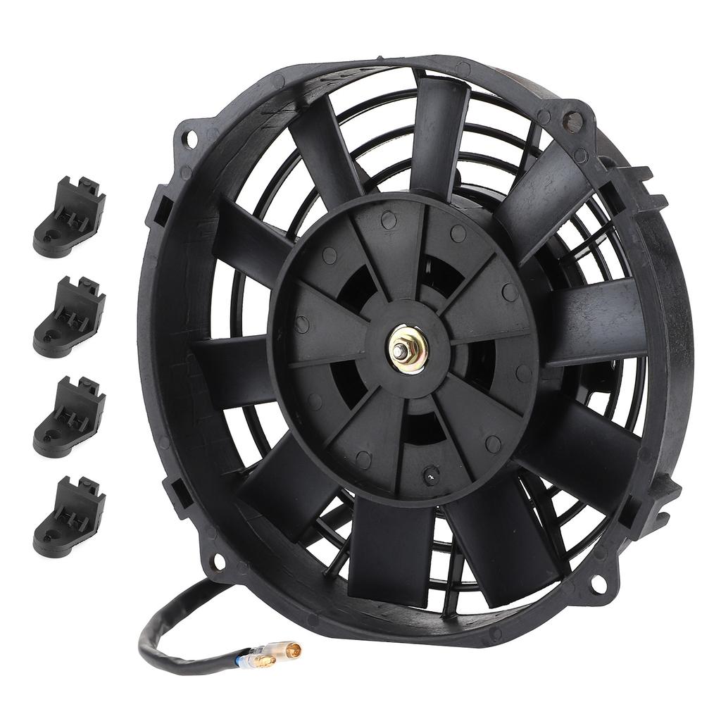 Универсальный электрический вентилятор 8 дюймов для радиатора автоматического охлаждения кондиционера 10 лопастей 12 В 80 Вт 2250 об/мин