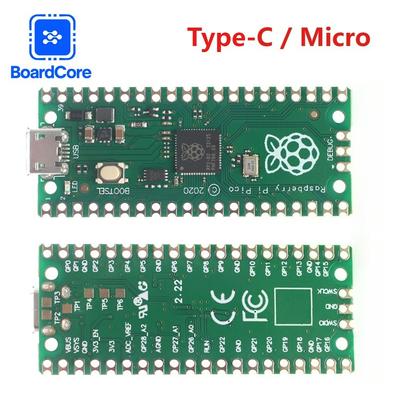 Плата разработки Raspberry Pi Pico RP2040 Двухъядерный 264 КБ ARM Низкое энергопотребление Микрокомпьютеры Высокопроизводительный процессор Cortex-M0