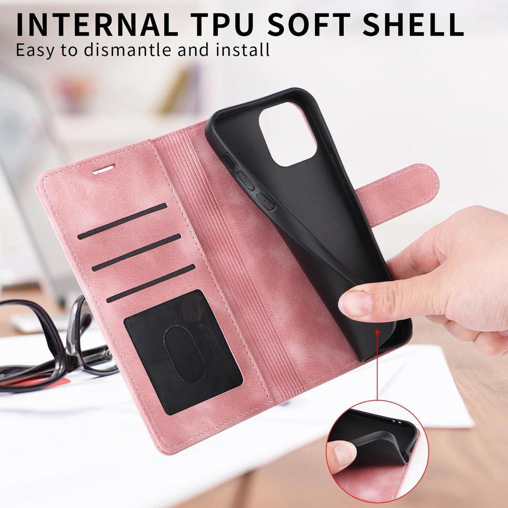 Роскошный кожаный чехол-бумажник с подставкой для карточек для iPhone 15, 14, 13, 12, 11 Pro Max 15 14 Plus/Samsung S23 S22 S21 S20 Ultra Plus A14 A54 A13 A53