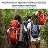 Карманный инструмент-брелок 6 в 1: открывалка для бутылок, отвертка, линейка, гаечный ключ, держатель бит, напильник, портативный дизайн, аксессуары для кемпинга