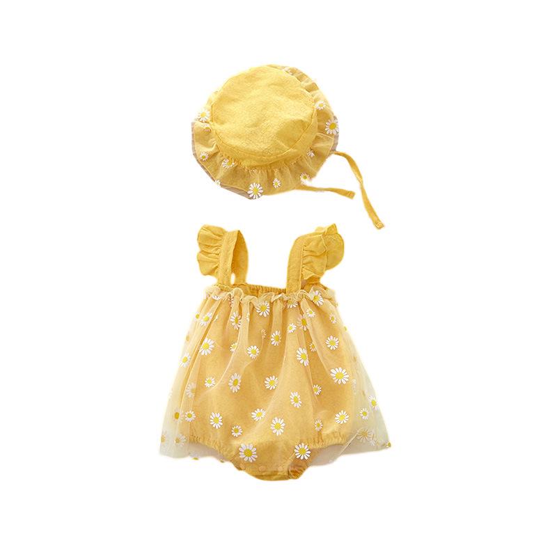 Летний комбинезон без рукавов для девочек: Платье принцессы знаменитости из Интернета с треугольным узором