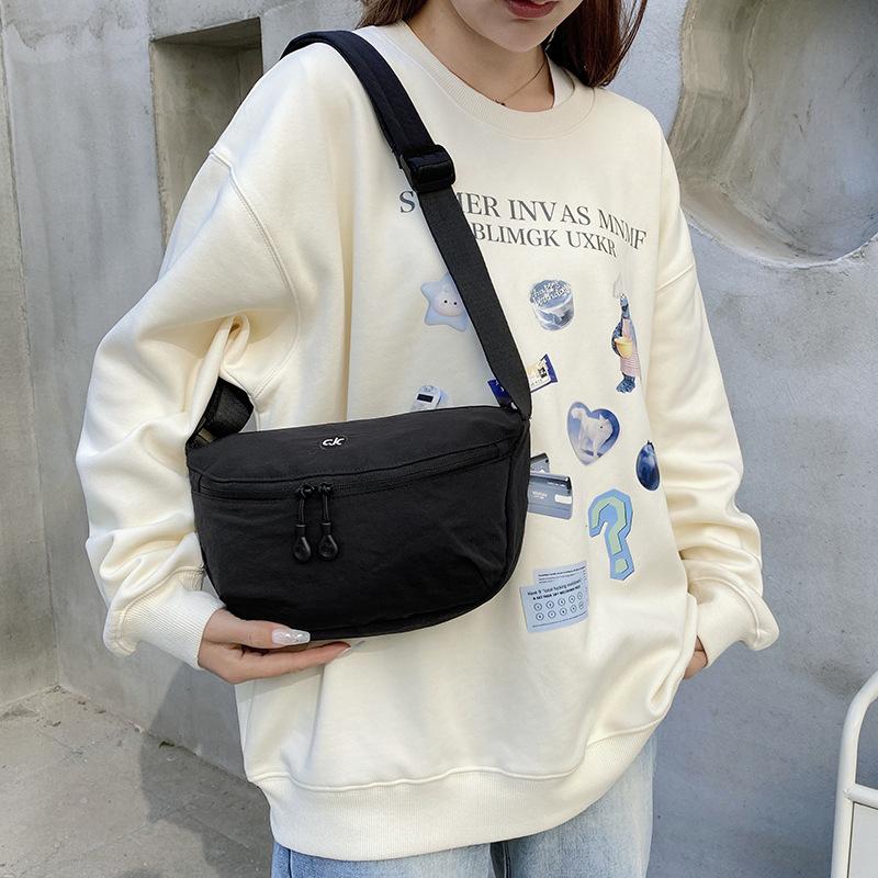 Японская ультралегкая водонепроницаемая сумка кроссбоди из ткани Оксфорд, универсальная, одноплечевая, нейлоновая, легкая и простая сумка-седло на грудь