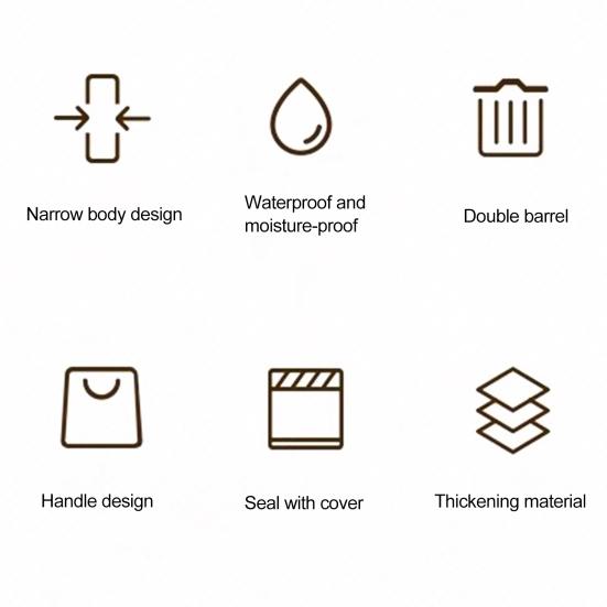 Современная корзина для мусора, большая емкость, мраморный узор, мусорное ведро, многоцелевое использование, ванная комната, узкая, маленькая