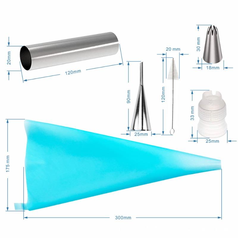 16 Pack Cannoli Tubes Stainless Steel Cannoli Tubes Baking Molds with Piping Bags Long Piping Tips for Cream Horns Cannoli Shell