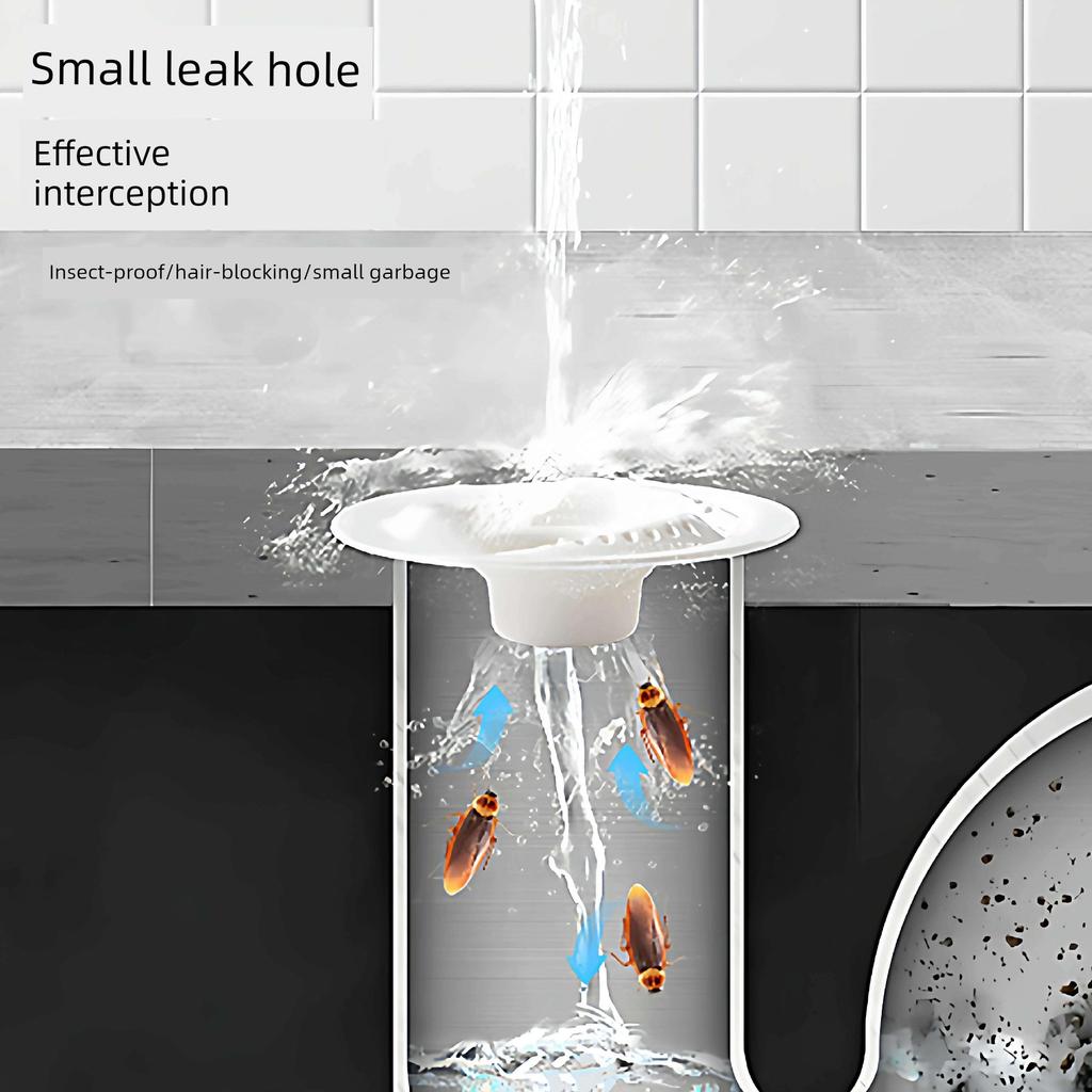 Japanese-Style Swirl Drain Anti-Odor Device Bathroom Drain Cover Hair Catcher Anti-Insect Anti-Clogging Filter Net