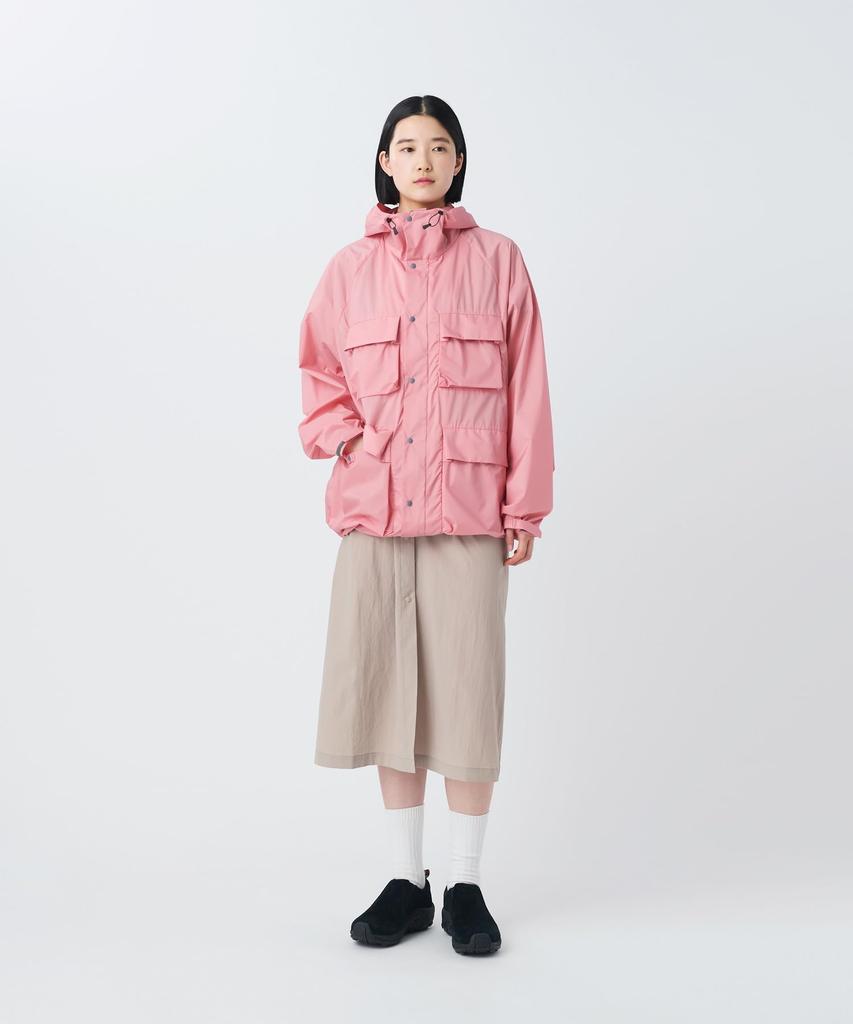 Snow Peak Double Weave Mountain Parka Outer Jacket for Men and Size L U.L. JK-26SU012 Women, Pink,