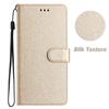 Classics Smooth Silk Leather Phone Wallet Case Book Kickstand For iPhone Samsung Xiaomi Redmi Google Moto Pro Solid Girls Magnetic Card Flip Cover Bag