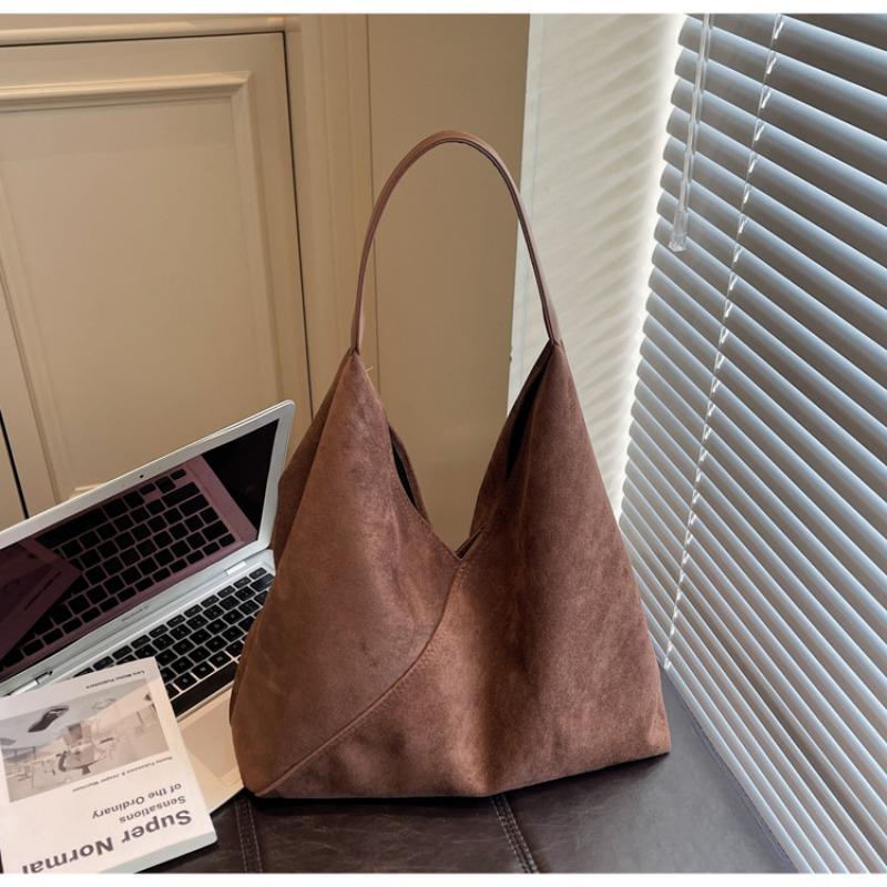 Suede Bag Women's Large-capacity New Autumn and Winter Casual Retro Shoulder Mother and Child Bag Tote Bag