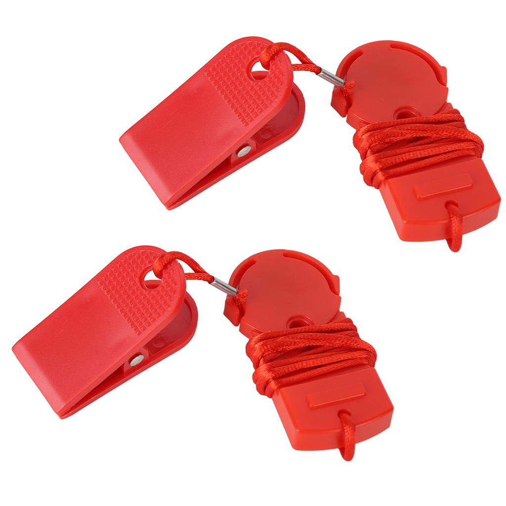 2 шт. Ключ безопасности для беговой дорожки Легкий Зажим безопасности для беговой дорожки Красный Ключ безопасности для беговой дорожки для домашнего спортзала