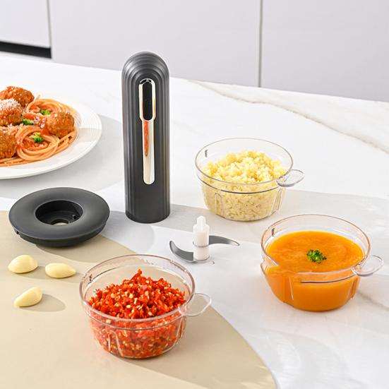 Электрический кухонный комбайн, перезаряжаемая мясорубка с 2 лезвиями