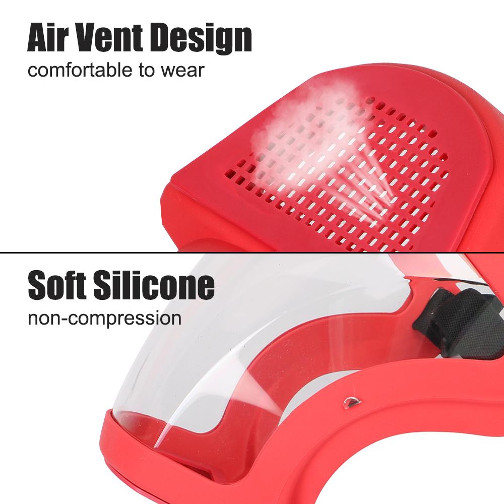 Кухонный инструмент Маска для защиты от брызг масла Защита лица Мотоцикл Велосипед Велоспорт Маска от пыли Щиток для лица с фильтрами Прозрачный