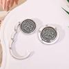 1Pcs Portable Handbag Hanger Vintage Flowers Purse Bag Hook New Table Hook Holder
