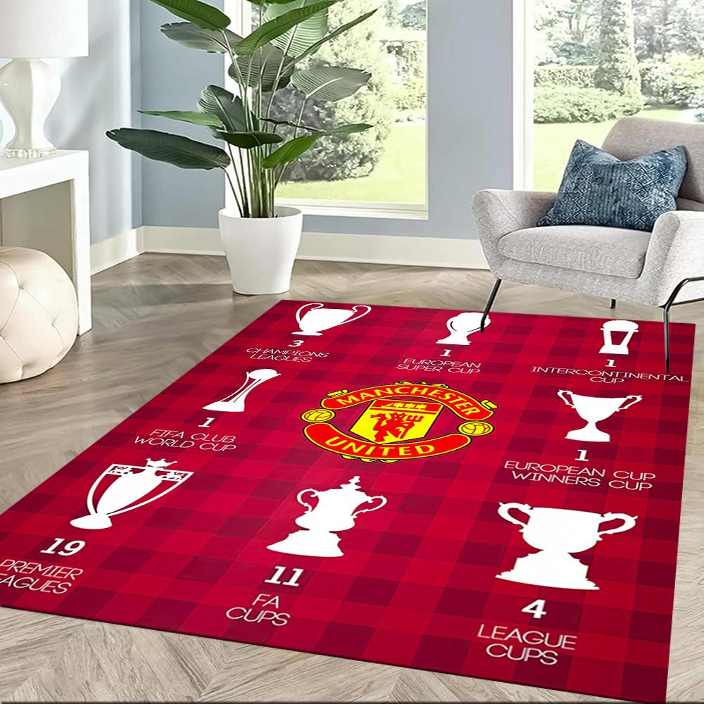 Manchester Floor Mat Design For Dining Room Living Rooms Game Room Kitchen Antislip Carpet Office Home Decor Perfect Gift For Friends Family