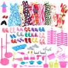 Dolls Dress Up Clothes Dresses Minidress Accessories Party Wear For Doll