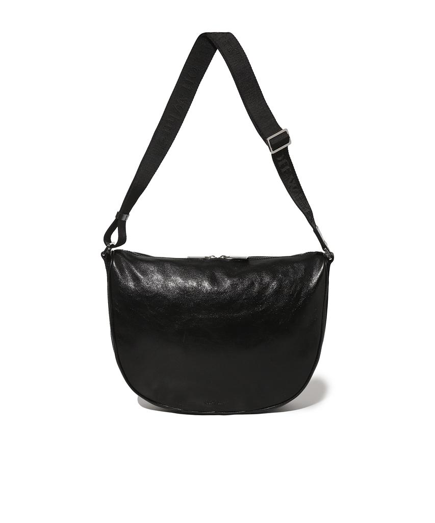 Off-White Halfmoon Shoulder Bag S Leather (Black)