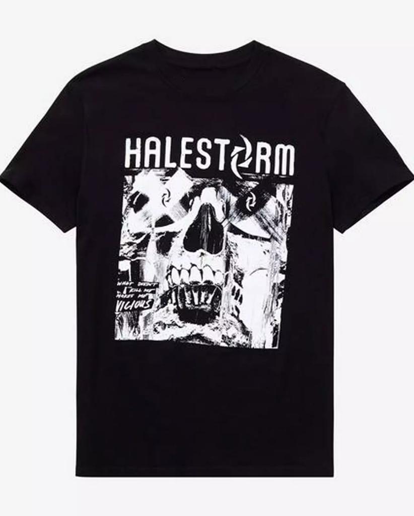 НОВАЯ черная футболка рок-группы Halestorm Унисекс Все размеры 2F120