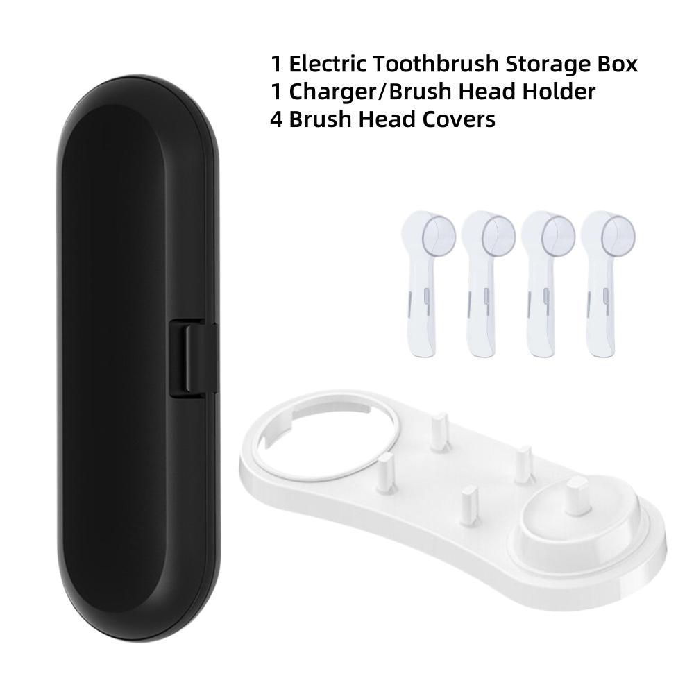 Дорожный футляр для электрической зубной щетки Oral B, переносной контейнер для хранения, держатель зубной щетки и подставка для головки щетки
