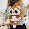 Large Capacity Little Raccoon Plush Backpack Stuffed Animal Cartoon Doll Bag Kids