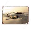 Bbmf Spitfire И Lancaster Металлическая Вывеска Создайте Таблички Паб Гараж Клуб Вечеринка Жестяной Знак Постер