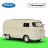 Масштаб 1/24 Welly 1963 Volkswagen T1 Bus, модель автомобиля из сплава, литье под давлением, металлические игрушечные автомобили, модель автомобиля, коллекция высокой имитации, детские подарки