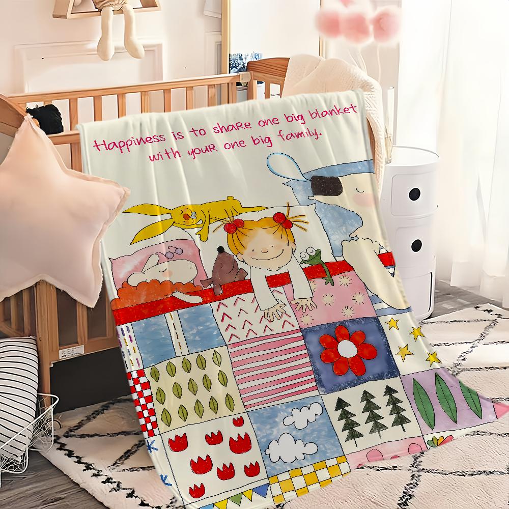 Милый мультяшный забавный арт девушка c-coco chan фланелевый теплый комфортный мягкий плюшевый плед для дивана гостиной офиса спальни путешествий подарок