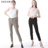  Shs Miss  Casual Half Banding Stretch Pants