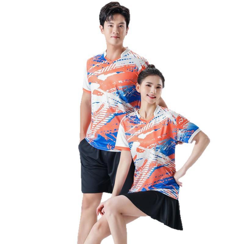 Mens Womens Kids Badminton Sport Set Quick Dry Breathable Training Jersey Shorts Skirt
