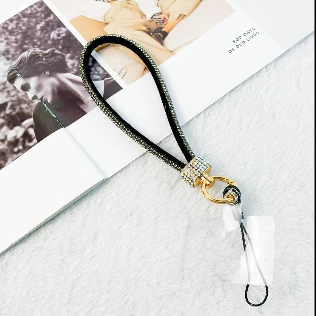 Роскошный браслет-шнурок для мобильного телефона со стразами