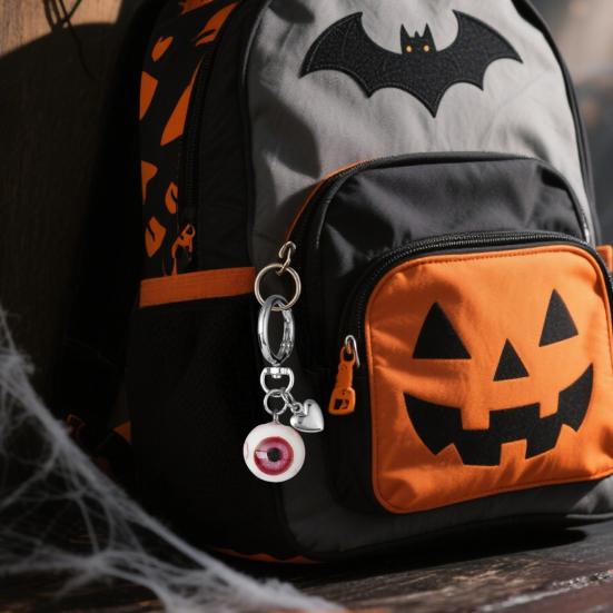 Брелок в виде глазного яблока, ручная работа из глины, брелок, запечатан УФ-смолой