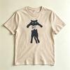 Funny Minimalist Hand Holding Black Cat Print Tshirt Unisex Cute Cartoon Animal Silhouette Casual Loose Cotton Short Sleeve Tee