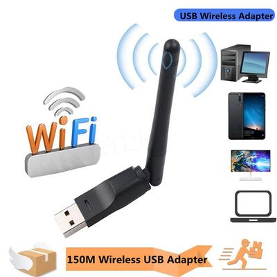 150 Мбит/с MT7601 Беспроводная сетевая карта Mini USB WiFi адаптер LAN Wi-Fi приемник Dongle Антенна 802.11 b/g/n для ПК Windows