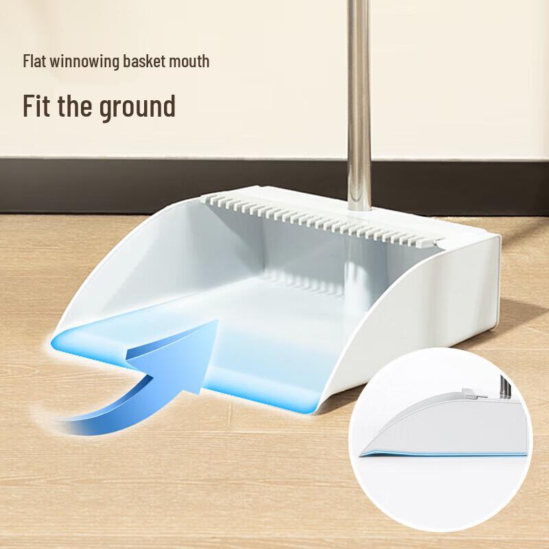 Deli Broom and Dustpan Set with Comb Teeth