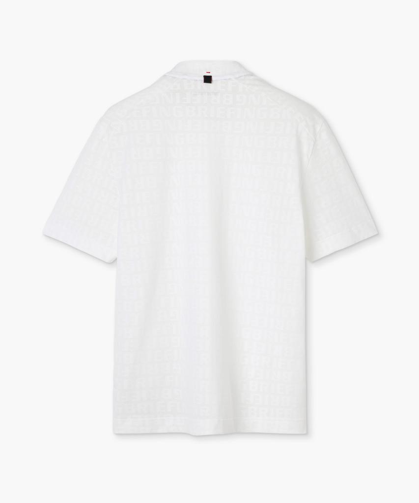 Beulipinggolpeu Men'S Logo Jacquard Mock Neck_White