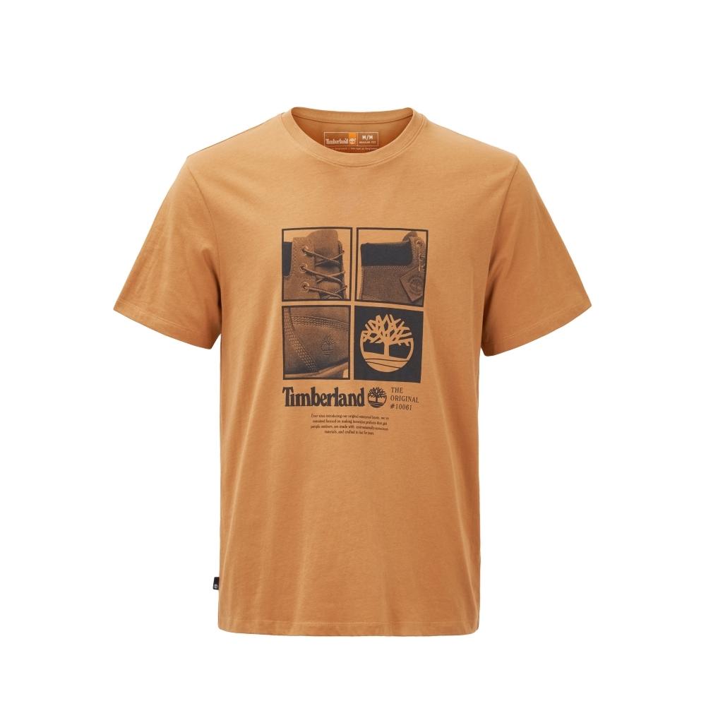 Timberland Af Tfo Ss Photographic Print Fashion Simple Versatile Short Sleeve T-Shirt Men Tops Wheat A29C5-P47